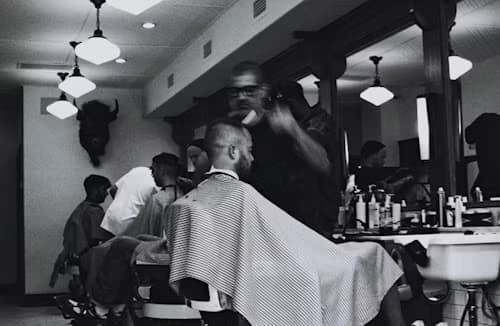 Barber shop interior